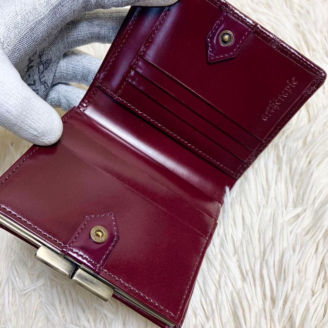 【未使用級】 アルセラピィ フィセルローズ がま口 フォールドウォレット