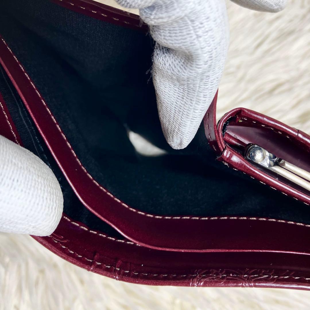 【未使用級】 アルセラピィ フィセルローズ がま口 フォールドウォレット