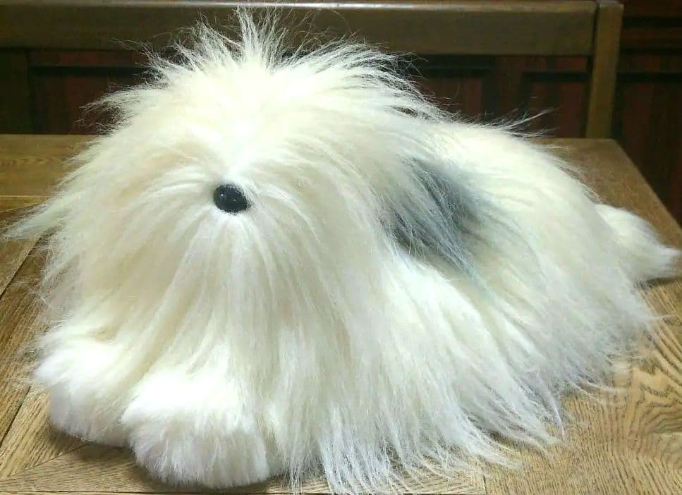 アンティーク　犬ティッシュカバー　レトロ　希少　いぬ　羊毛フェルト風　インテリア