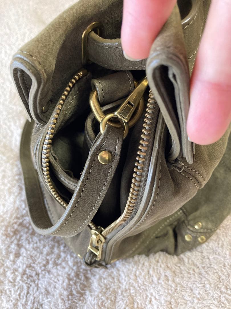 Jerome Dreyfuss 本革ヌバックカーキバック