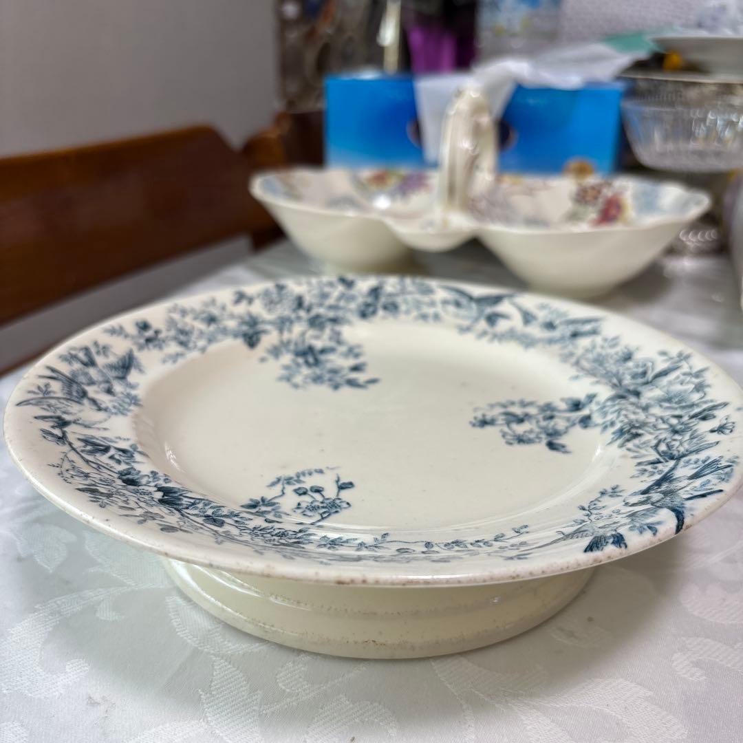 ⭐️お値下げしました⭐️フランスアンティーク⭐️コンポティエ⭐️花と小鳥⭐️