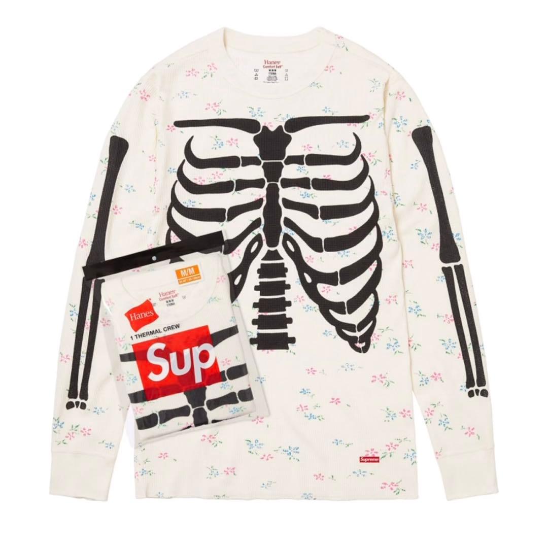新品未使用 Supreme Hanes Bones Thermal Crew S