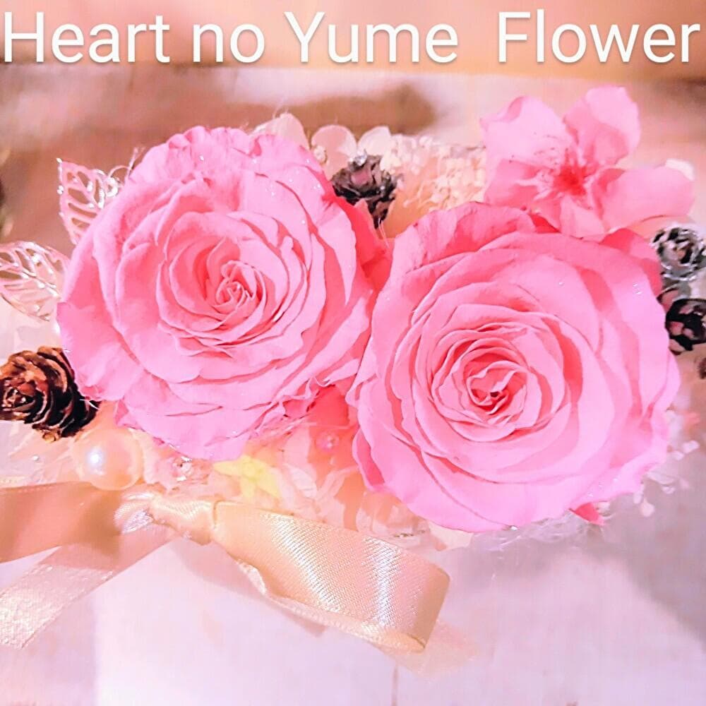 【高級プリザーブドフラワー】　桜＆ピンクローズ 　陶器フラワーアレンジメント