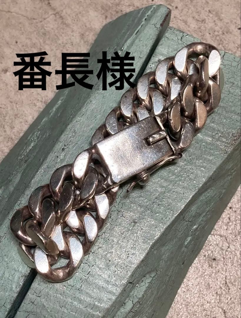 [28] Silver925 / 131g 極太 喜平チェーン ブレスレット