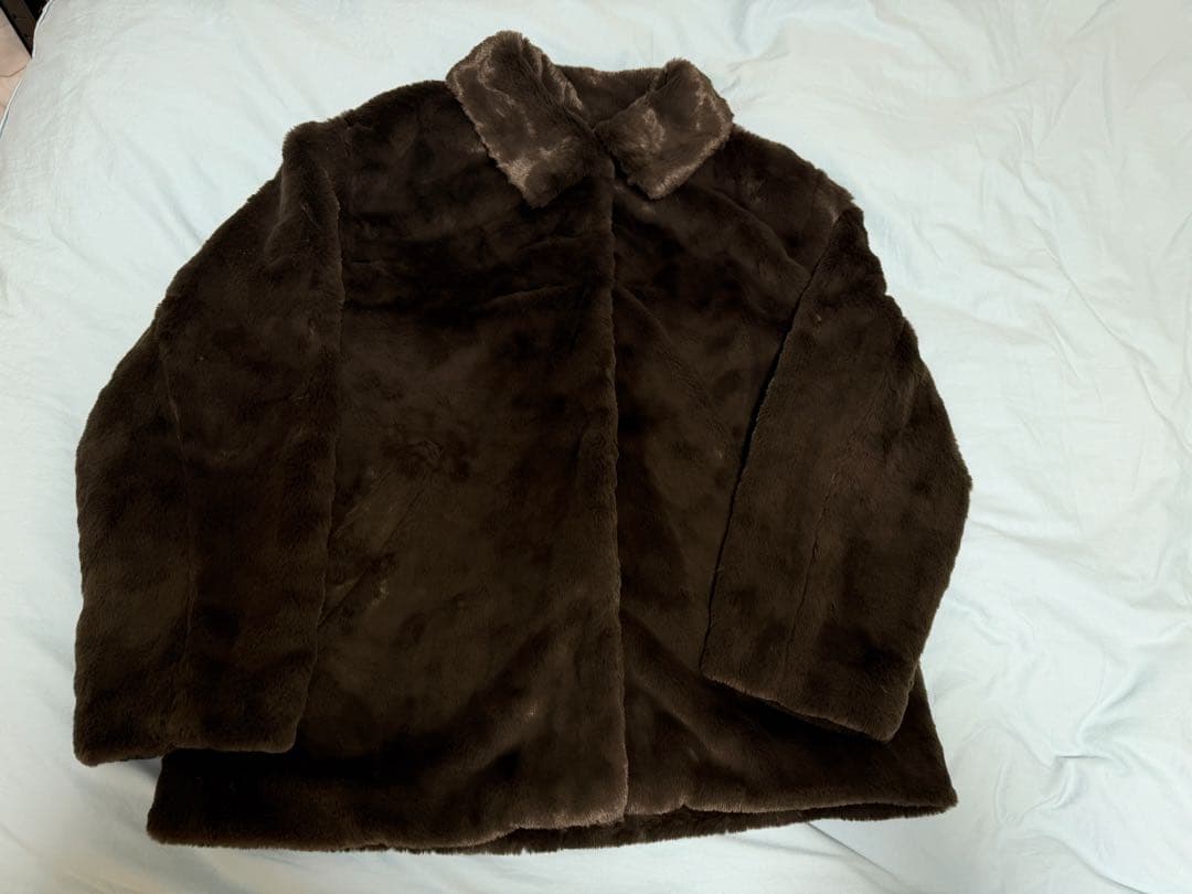 新品未使用【discoat】ファージャケットブラウンMサイズ