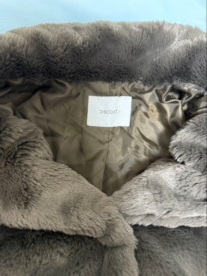新品未使用【discoat】ファージャケットブラウンMサイズ