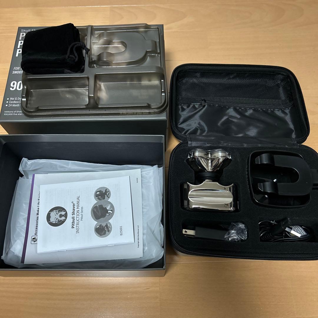 Skull Shaver Pitbull Platinum PRO 付属品完備
