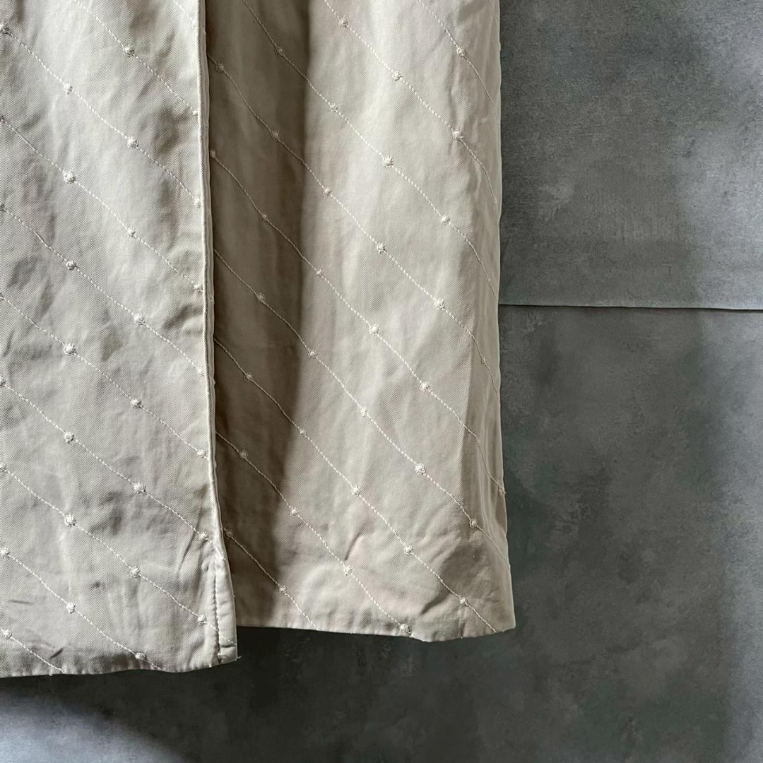 mina perhonen 日本製 ステッチ 刺繍 トレンチコート N746