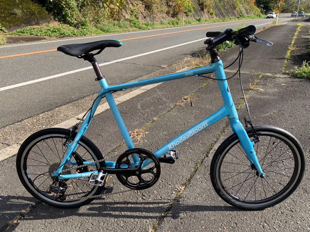 【即乘】送料無料 KhodaaBloomミニベロ RAIL小径車クロスバイク9速