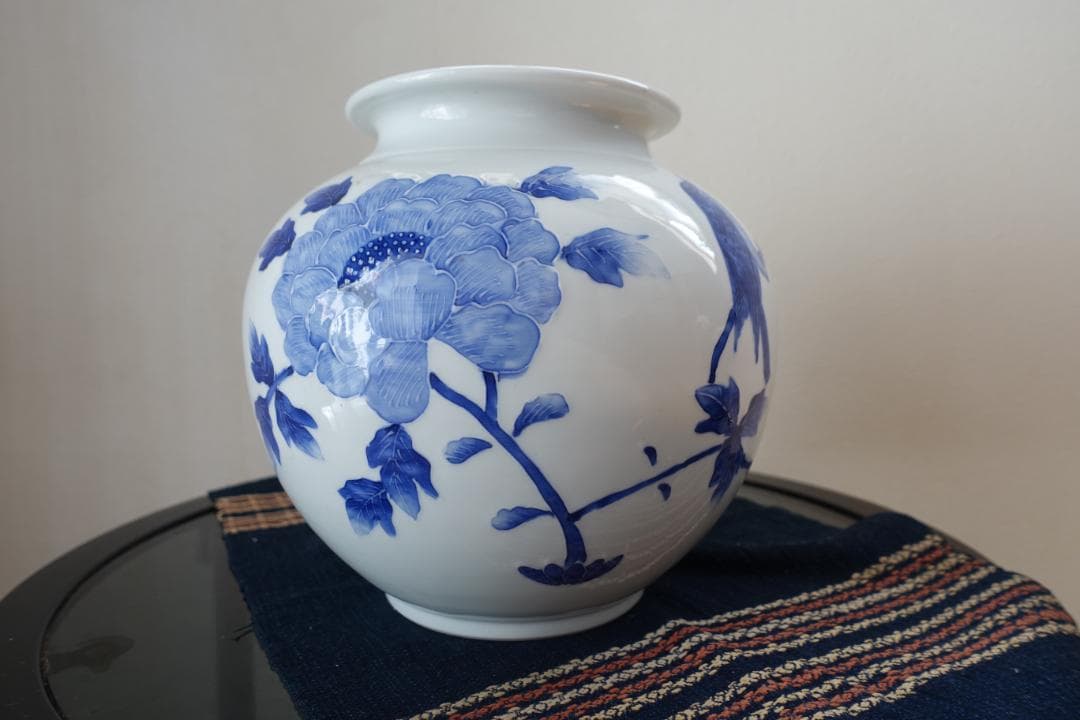 228 花瓶　清水焼 萬珠堂