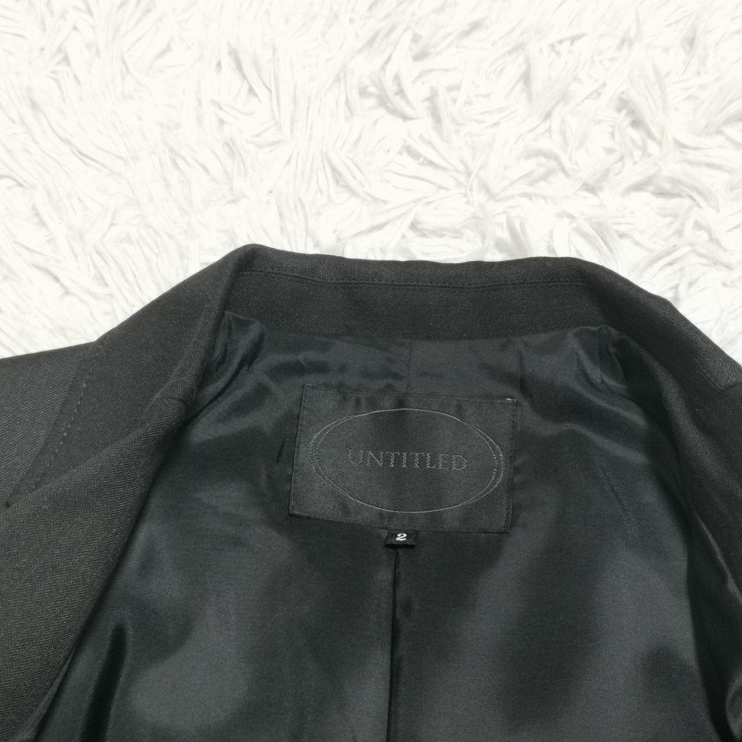 極美品✨UNTITLED パンツスーツ セットアップ 1B ブラック M