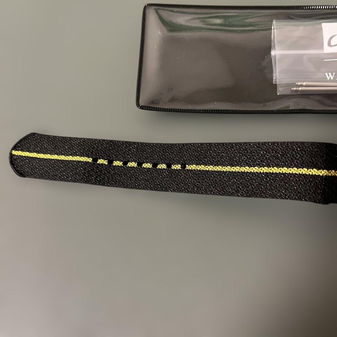 チューダーブラックベイプロ　純正ファブリックベルトTUDOR イエローライン