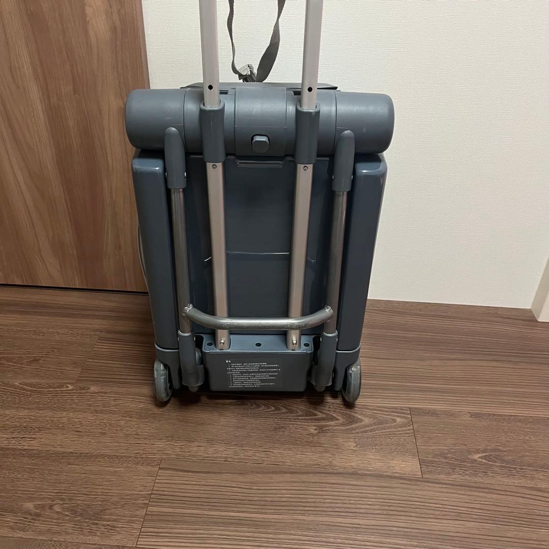 子供用スーツケース乗れる キッズ キャリーケース 40L大容量 ブルー