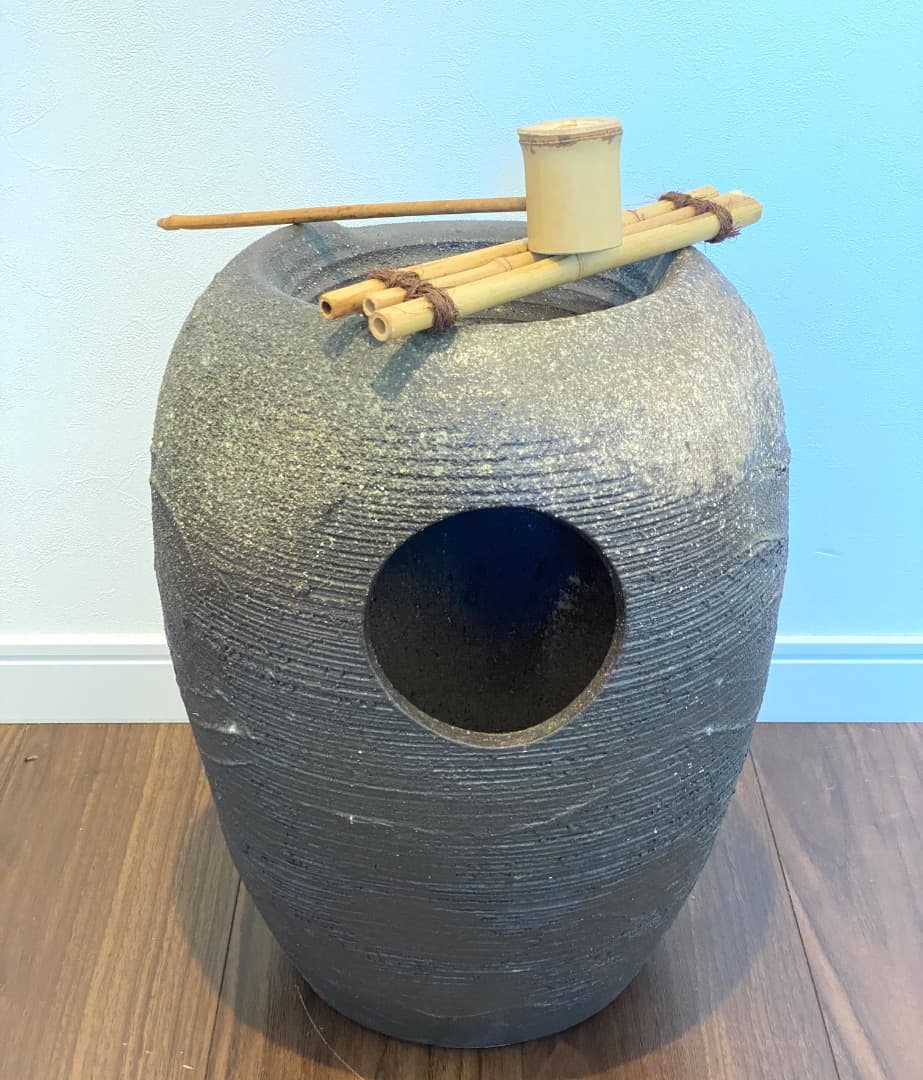凪*様 新品ポンプに交換済み！信楽焼 壱彦工房 ヤマタツ陶業 つくばいシリーズ
