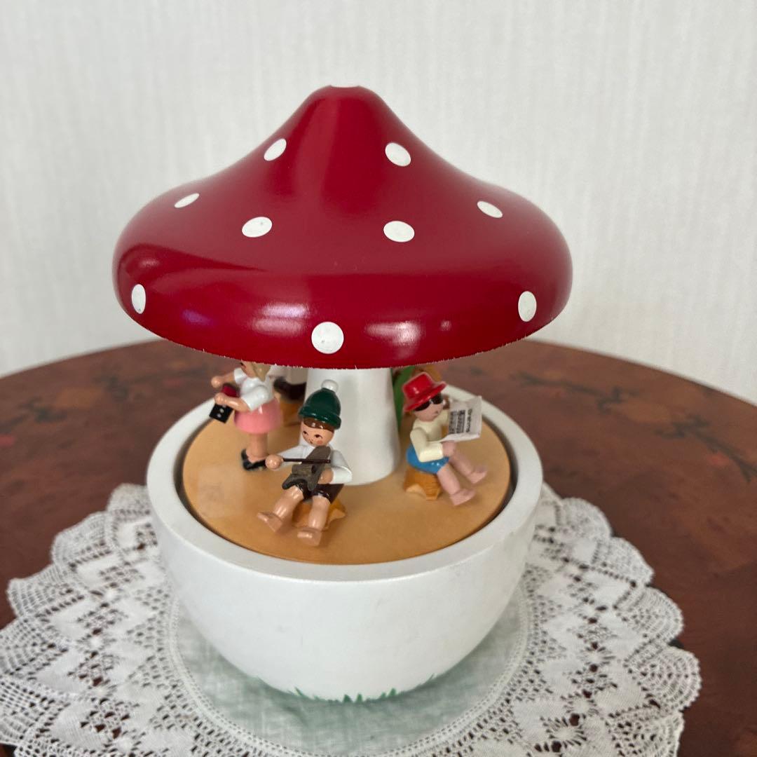 ✨希少✨RichardGlasser オルゴール/キノコの下での子供たちの演奏会