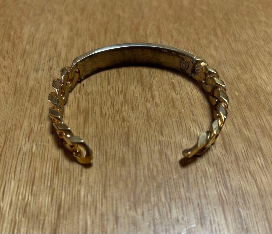 マルタンマルジェラ MM6 ブレスレット バングル ゴールド