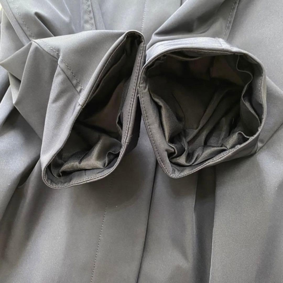 【美品】セルフォード　ビックカラー　ロングコート　Aライン　ネイビー　36サイズ