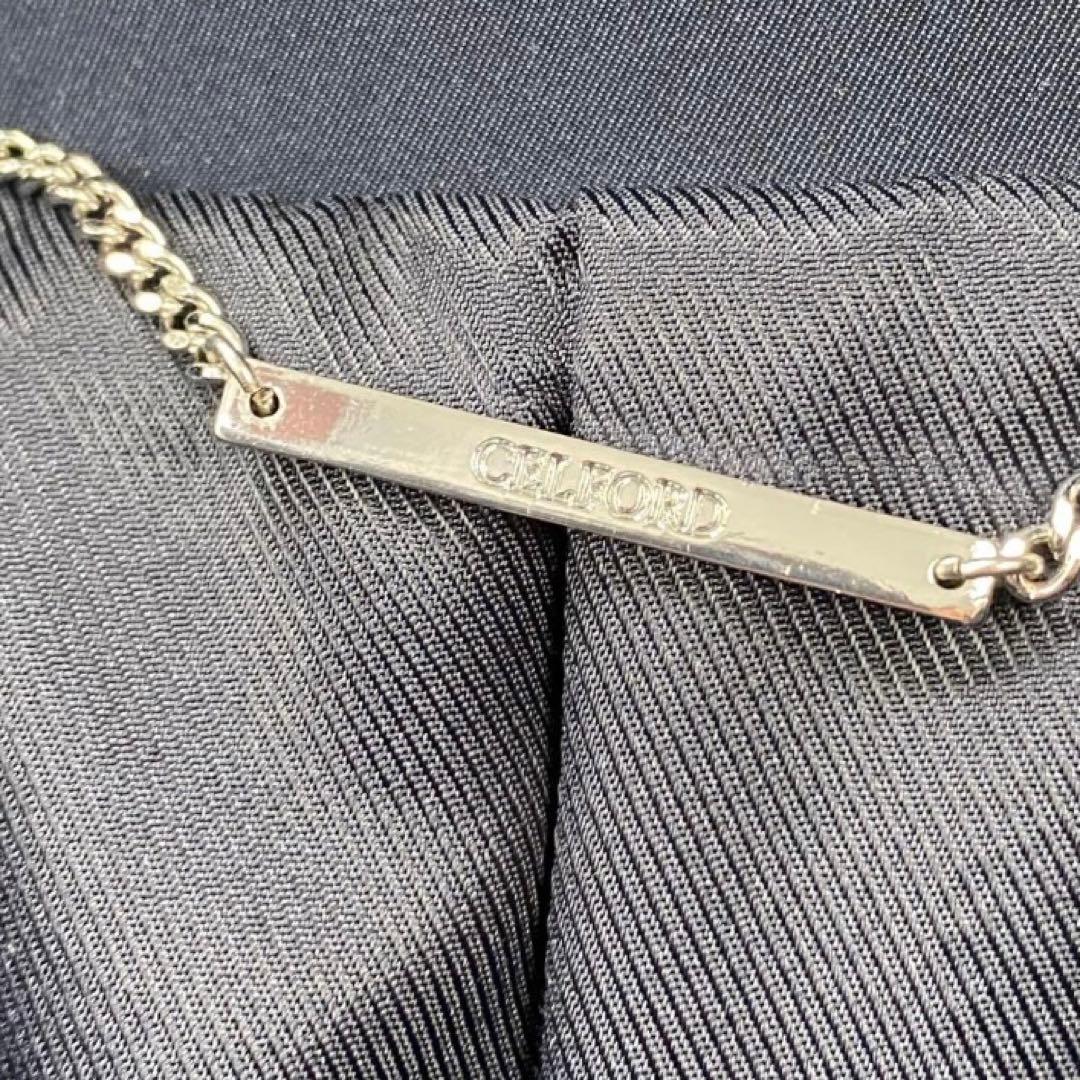 【美品】セルフォード　ビックカラー　ロングコート　Aライン　ネイビー　36サイズ