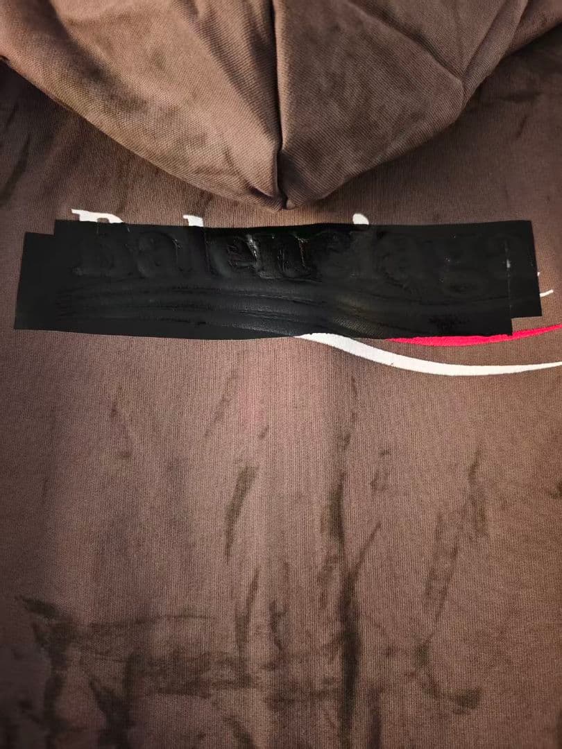 Balenciagaバレンシアガ ダークブラウン パーカー フード付き 新品同様