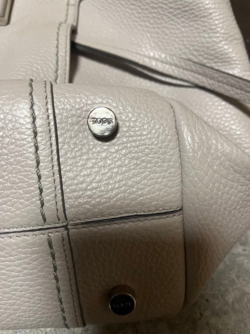 TOD’S トッズ ダブルT トートバッグ 2way シボ革