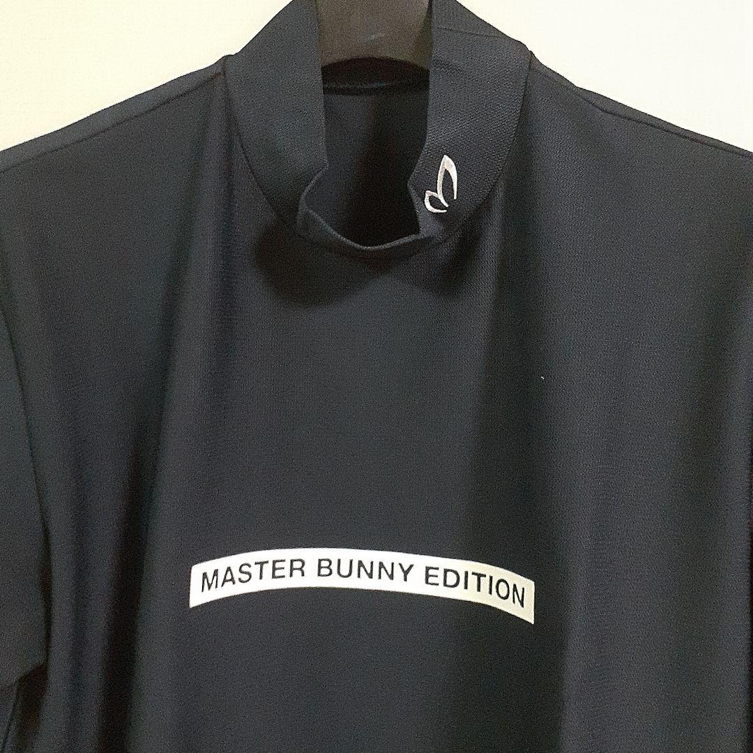 マスターバニーエディション メンズ　モックネックシャツ Mサイズ　ネイビー 美品