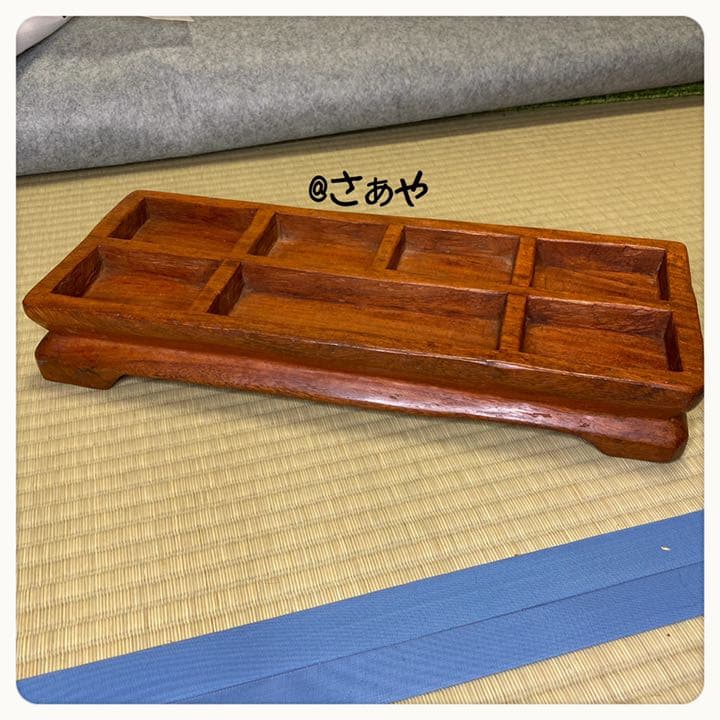 チーク仕切り盆(L)⑅インドネシア