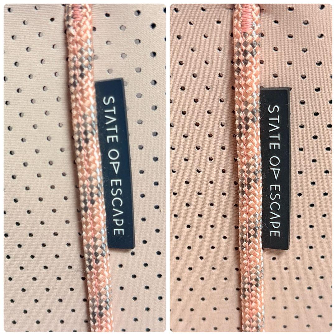 極美品✨ STATE OF ESCAPE トートバッグ ブラッシュ　　ピンク 大