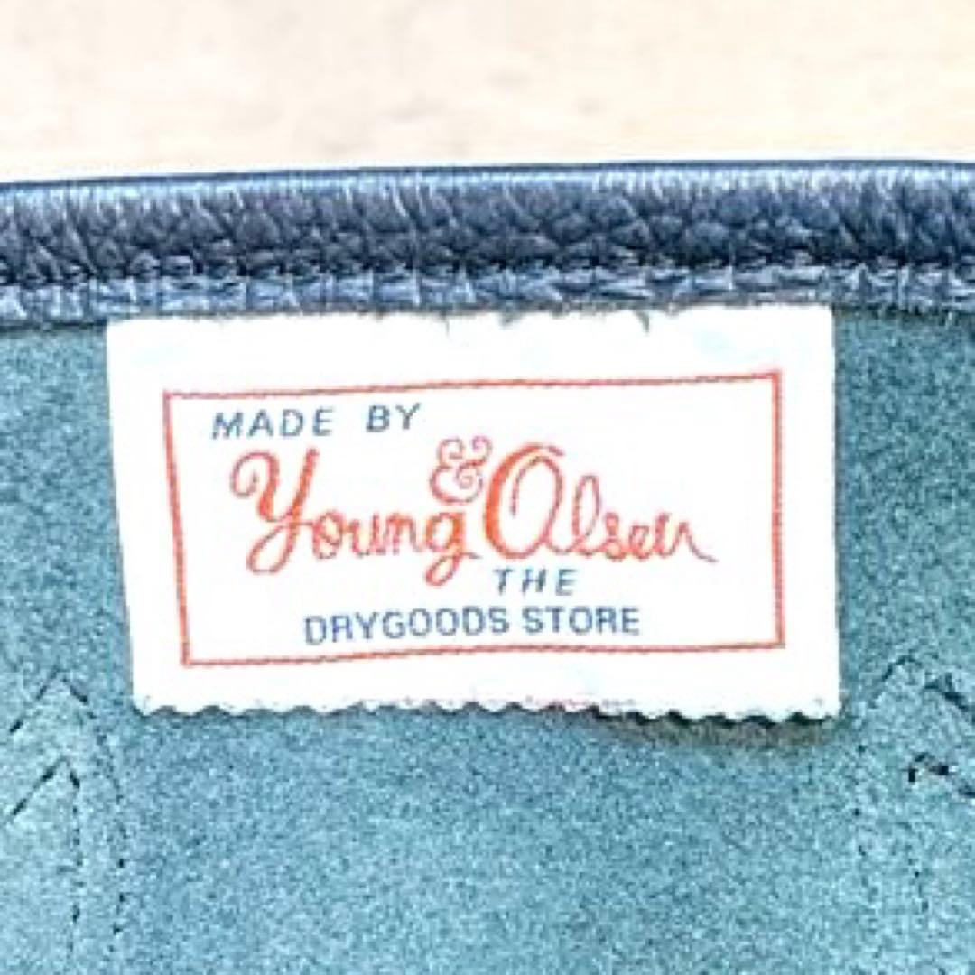 【美品】YOUNG&OLSEN エンボスドレザートート　M 黒