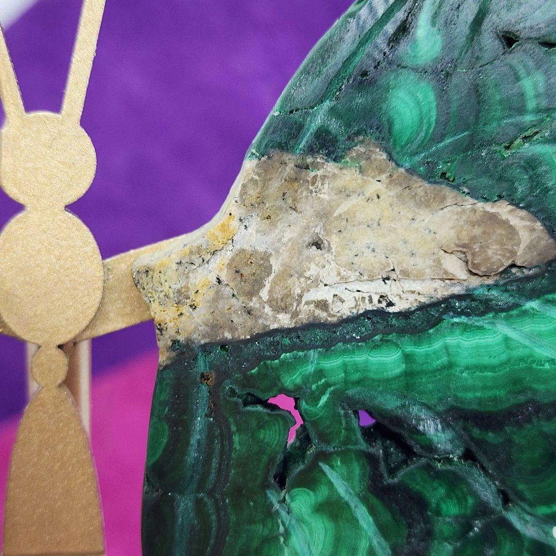 天然石 マラカイト 蝶々 一点物です！