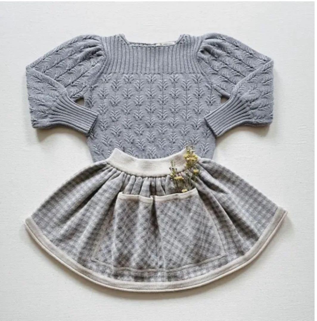 新品　SOOR PLOOM Erma Skirt Powder 8y