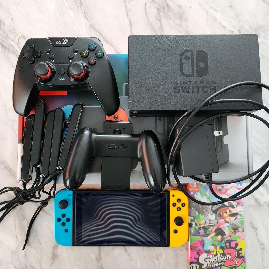 Nintendo Switch 本体 青/黄 スプラトゥーン2同梱