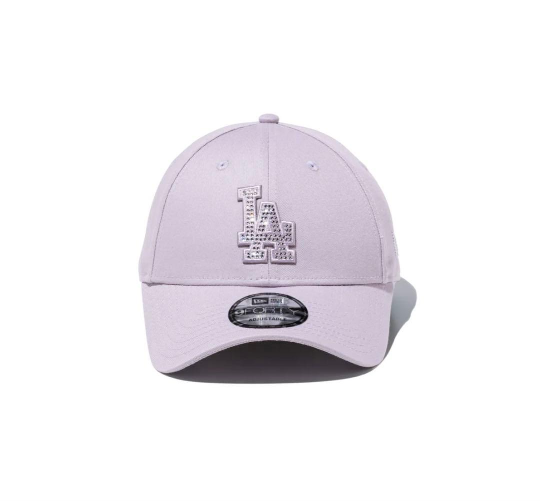 9FORTY Rhinestone ロサンゼルス・ドジャース ラベンダーキャップ