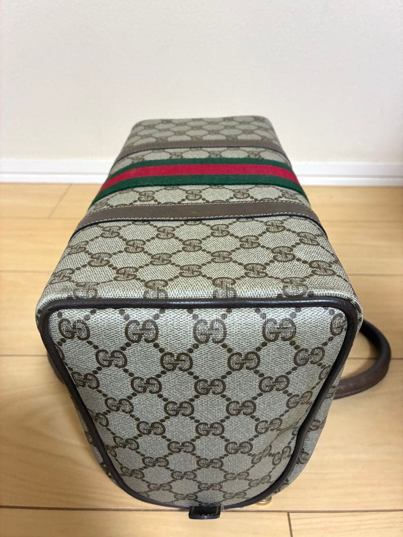 GUCCI ミニボストンバッグ シェリーライン GG柄 PVC 総柄