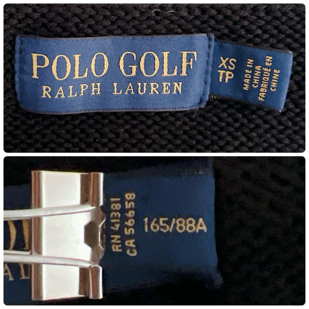 美品✨ポロゴルフ ベア ニット ゴルフベア コットン 黒 男女兼用 XS