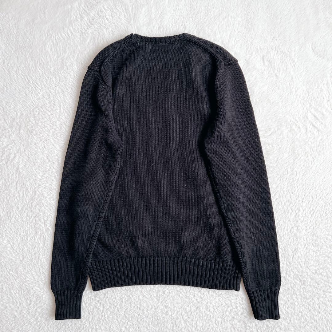 美品✨ポロゴルフ ベア ニット ゴルフベア コットン 黒 男女兼用 XS