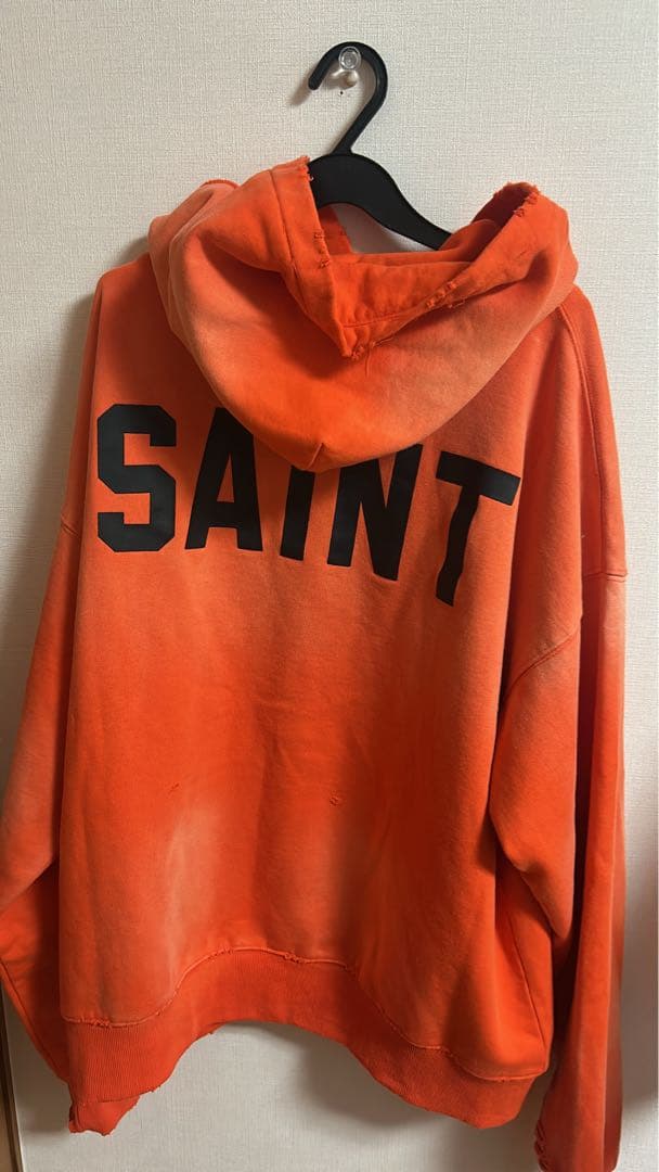SAINT セントマイケル 25AW ベルベルジン パーカー オレンジ L