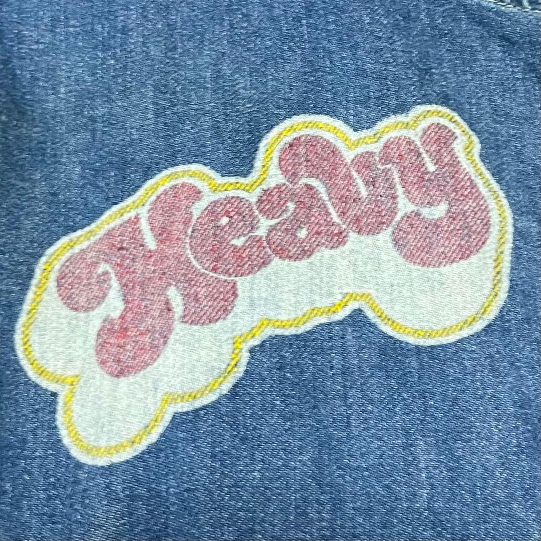 ヒステリックグラマー　プリントロゴ　デニムオーバーオール　フリーサイズ.