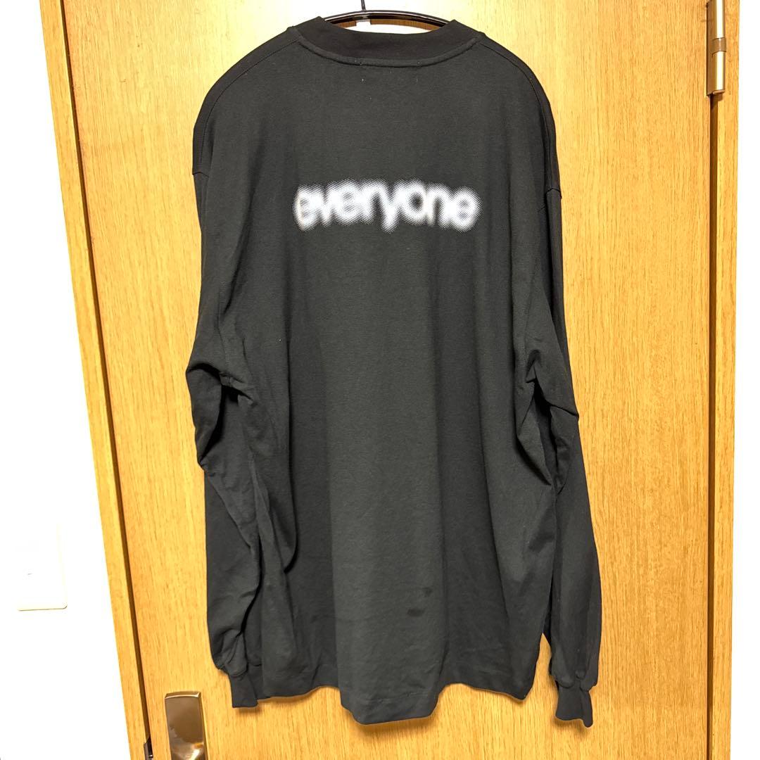 everyone 前橋限定　ほかしロゴ　ロングTシャツ L