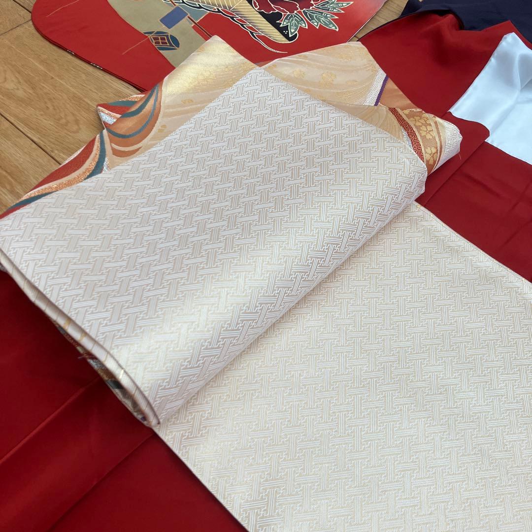 お値下げ　振袖 フルセット　京紅型　宮崎良次　落款あり紺色 正絹