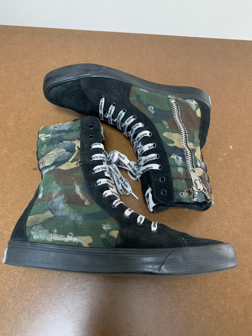 [(Palm Angels] スウェードレザー ハイカットスニーカー 42