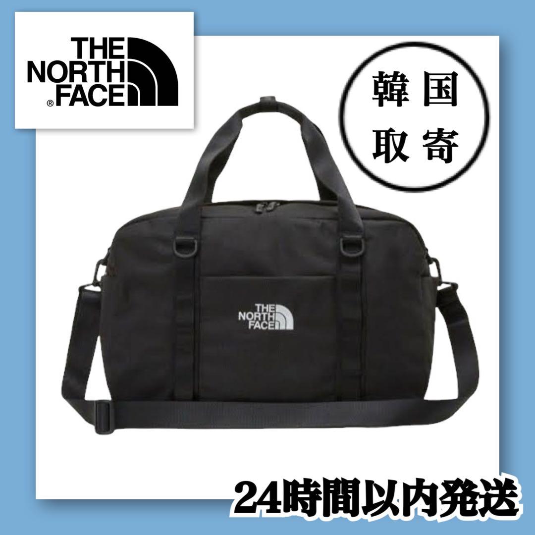 韓国 ノースフェイス ビックショットカーゴバッグ ボストン バッグ ブラック