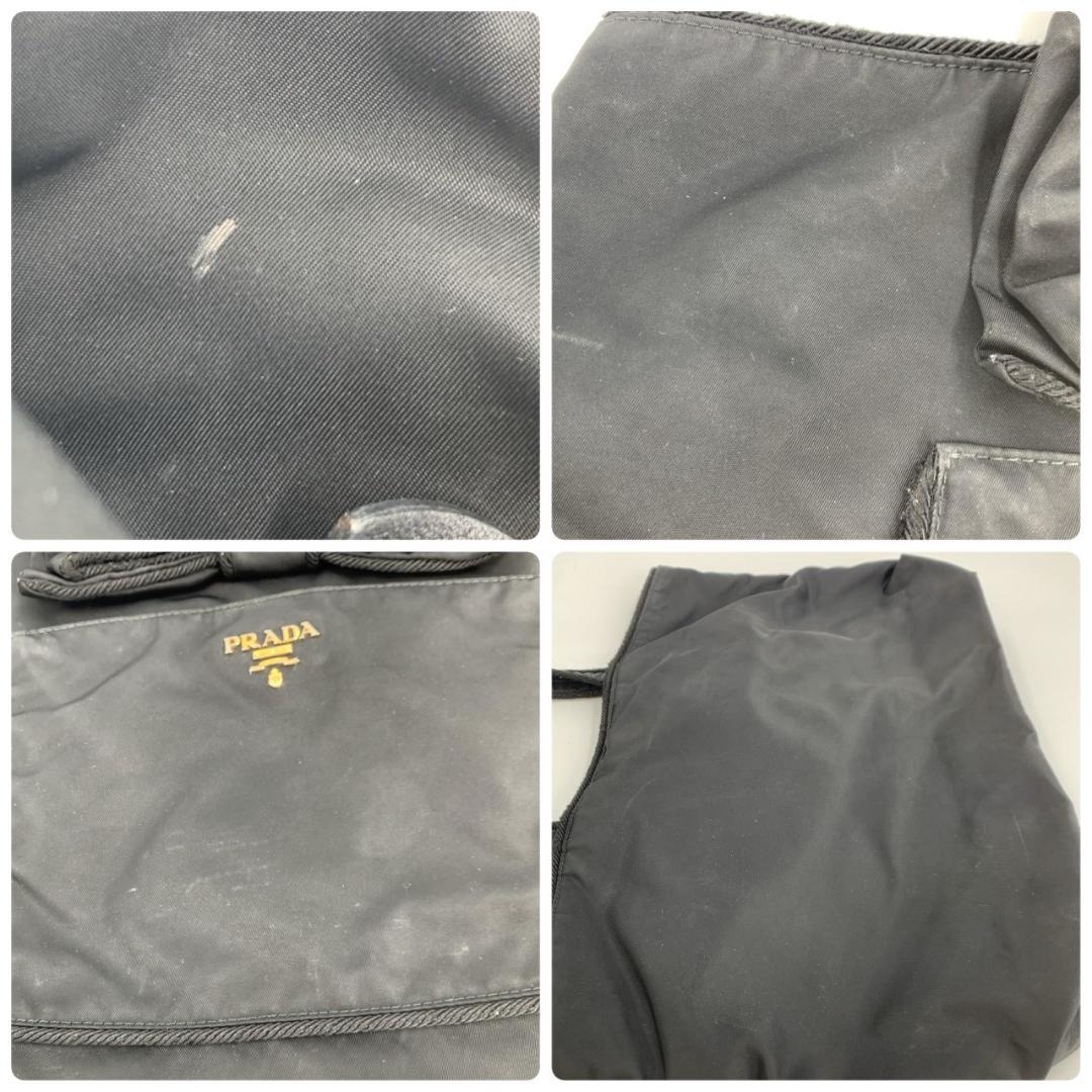 プラダ リボン フィオッコ トートバッグ ショルダーバッグ ゴールドロゴ