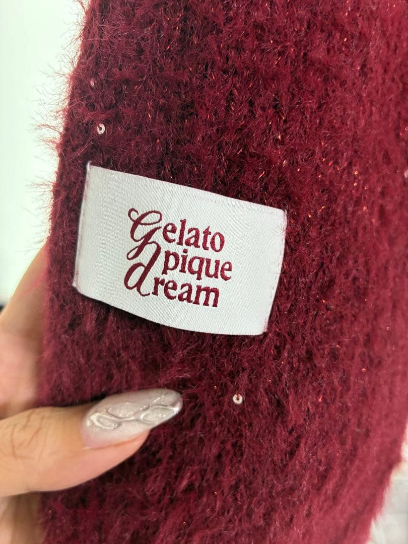 Gelato Pique ラメフェザーカーディガン 新品