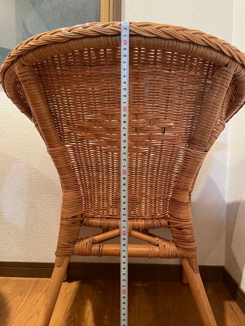 ラタンチェア　アームチェア　2脚セット