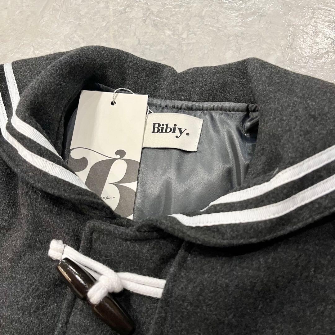 【新品未使用】Bibiy. セーラー襟ジャケット　ダウンショートコート　グレー