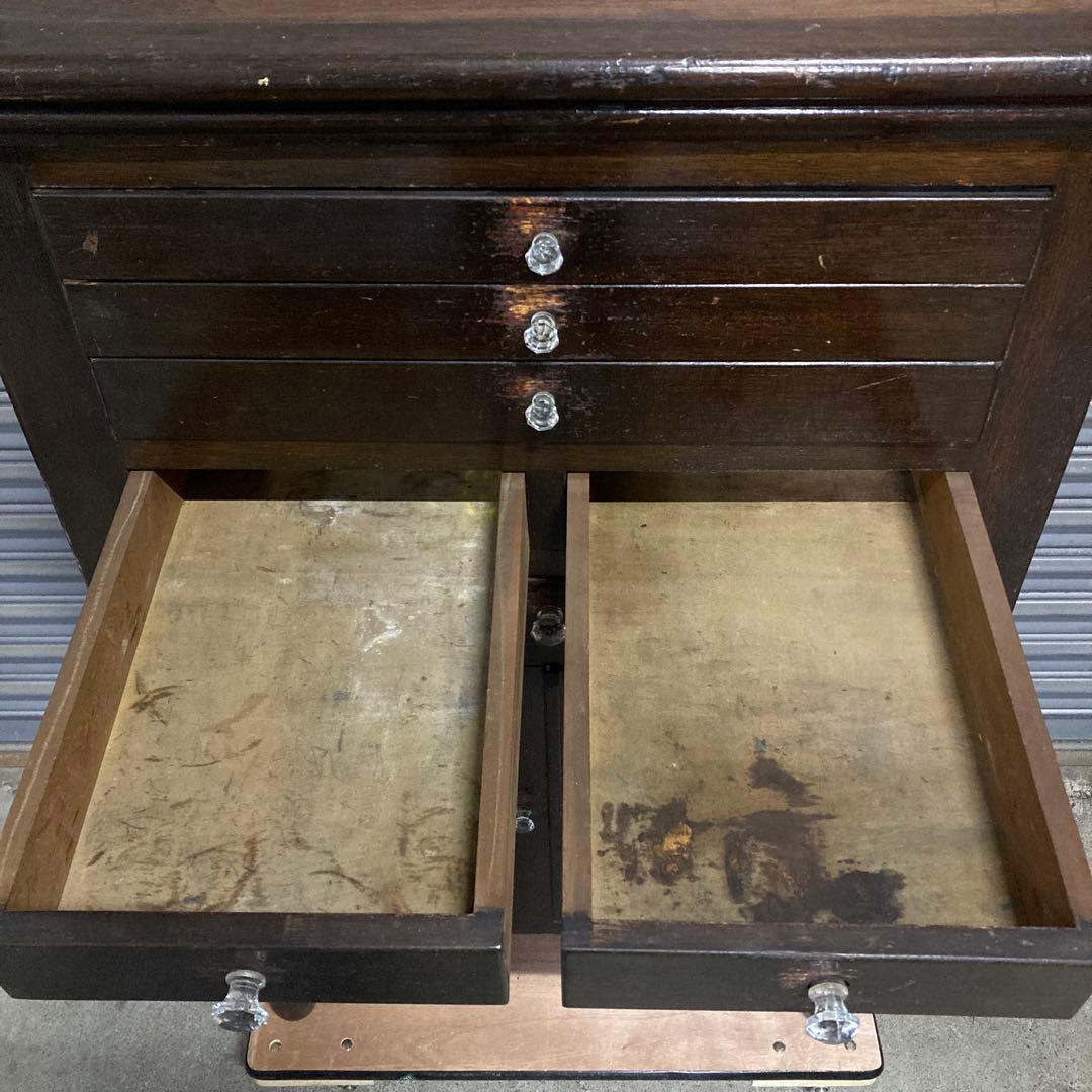 デンタルキャビネット 収納 木製 レトロ ヴィンテージ アンティーク家具