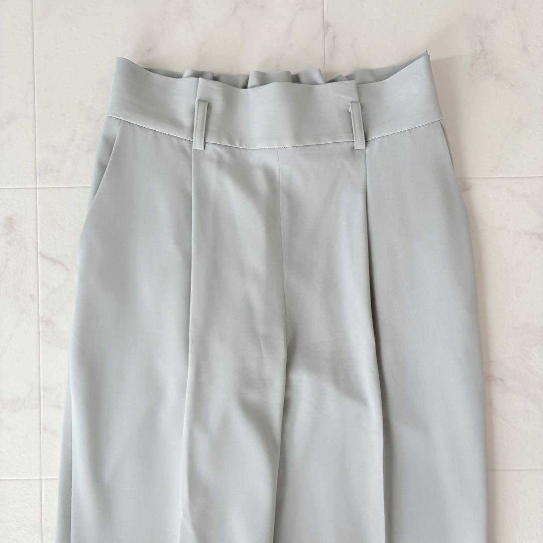 美品✨《グリーンレーベルリラクシング》サラフール ワイドパンツ セットアップ