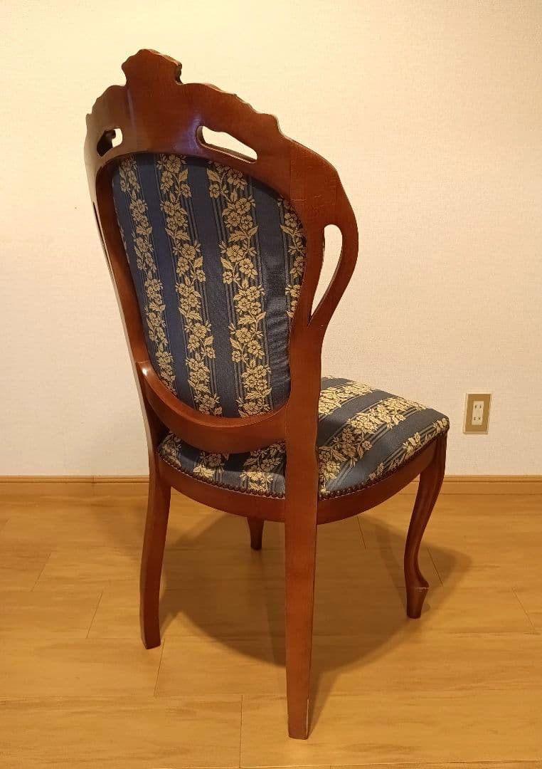 イタリア高級アンティーク調家具 ダイニングチェア リビングチェア 猫脚 B