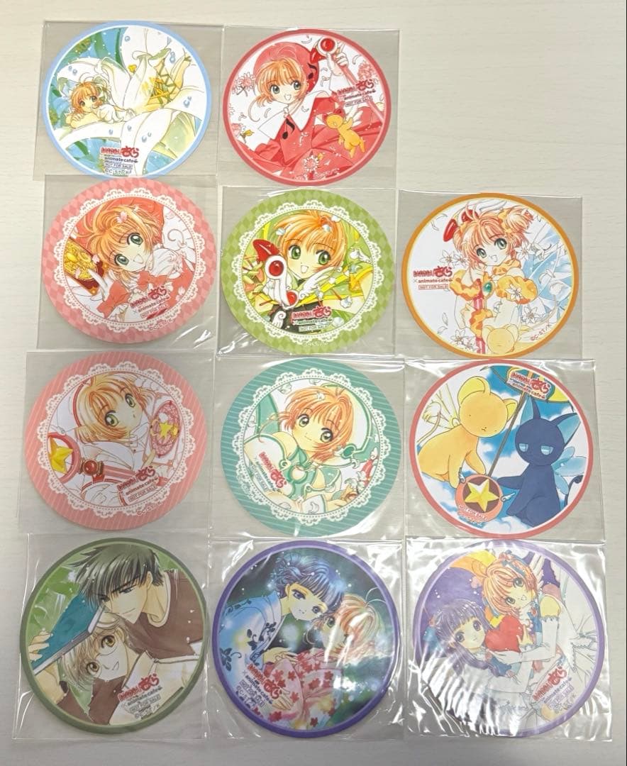 カードキャプターさくら アニカフェ コースター　缶バッジ