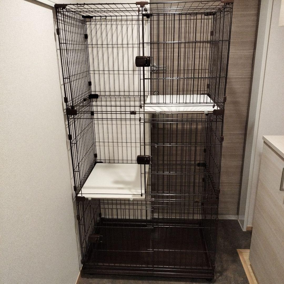 キャットケージ　棚付き